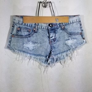 One Teaspoon Denim Trash Whores Shorts